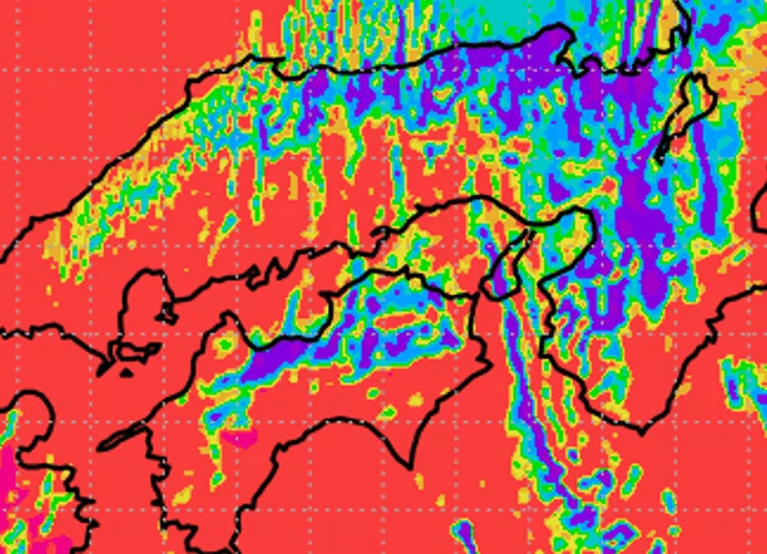 �C�ۗ\���̍��𑜓x�V�~�����[�V�����C���[�W