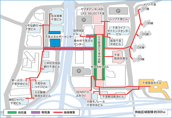 熱供給エリアマップ