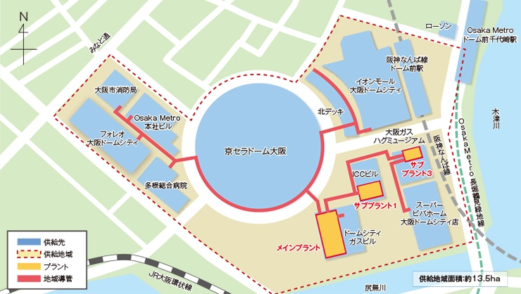 熱供給エリアマップ