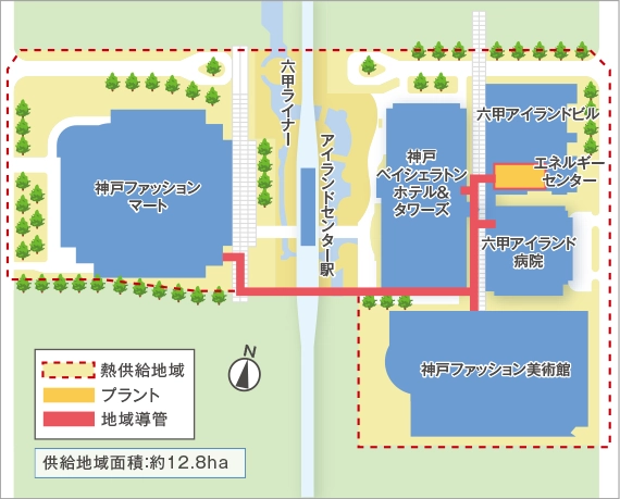 熱供給エリアマップ
